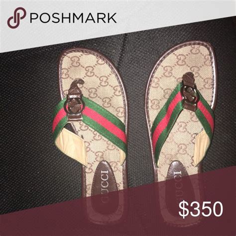 gucci beige flip flops|gucci flip flops clearance.